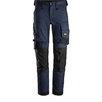 Snickers 6341 AllroundWork Stretch Trousers Navy - Black Size 56 (W39xL32inch)