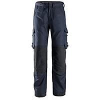 Snickers 6362 ProtecWork Work Trousers With Equal Leg Pockets Size 162 (W47xL35inch) Navy