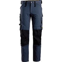 Snickers 6371 AllroundWork Full Stretch Trouser Navy - Black Size 108 (W38xL30inch)