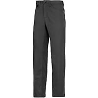 Snickers 6400 Service Chinos Trousers Black Waist 36 Inches Inside leg 32 Inches Size 52