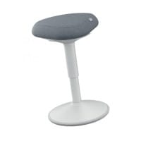 Leitz Ergo Active Sitting Stool With Comfort Seat Light Grey