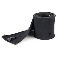 StarTech.com 40 Inches (1m) Neoprene Cable Management Sleeve with Zipper & Buckle - 1.2 Inches (3cm) Diameter - Computer/PC Power/Network/AV Cord Cover/Manager - Flexible Cable Organizer Wrap - Black, Cable sleeve, Rubber, Black