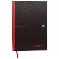 Black n Red A4 Ruled Book F66069 Casebound 384 Pages