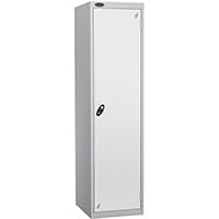 Probe Police Locker Double Coat Hook Cam Lock ACTIVECOAT W460xD550xH1780mm Silver Body Smoke White Door 7 Year Warranty