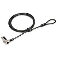 Kensington Slim N17 Combination Laptop Lock for Wedge-Shaped Slots