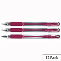 Uni-ball UM151S SigNo Red Gel Rollerball Comfort Grip 9003952 Pack 12