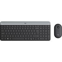 Logitech Slim Wireless and Mouse Combo MK470 keyboard USB QWERTY English Graphite