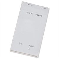 Prestige Duplicate White Large Duplicate Service Pads Carbonless Perforated 1-50 95mm x 165mm Pack 50