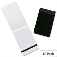 Summit 76x127mm Casebound Notebook Elastic Band Ruled 160 Pages Pack 10