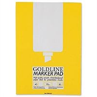 Goldline A3 Marker Pad Bleedproof 100 Pages White GPB1A3Z