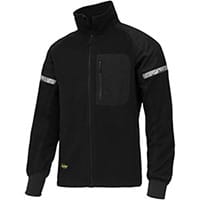 Snickers AllroundWork Windproof Fleece Jacket Size XS WW2 Black