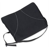 Fellowes Slimline Chair Back Support Soft-touch Fabric with Adjustable Strap Black