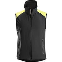 Snickers 8029 FlexiWork, Neon Vest Black - Neon Yellow Size: XXXL