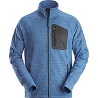 Snickers 8042 FlexiWork, Fleece Jacket Grey - Black Size: XXXL