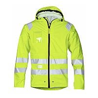 Snickers 8233 High-Vis PU Rain Jacket Yellow Class 3 Size XS