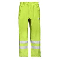 Snickers 8243 High-Vis PU Rain Trousers Class 2 Yellow