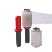Stretch Packaging Film Wrap Mini Dispenser with 6 Refill Rolls 100mmx150m 97154015