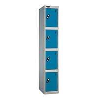 Probe 4 Door Locker Cam Lock ACTIVECOAT W305xD305xH1780mm Silver Body Blue Door 7 Year Warranty