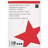 A1 Flipchart Pad Squared Perforated 40 Sheets Feint 20mm Pack 5 5 Star