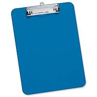 A4 Blue Plastic Clipboard Rounded Corners 5 Star