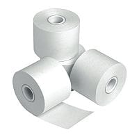 Prestige 2-Ply Carbonless Credit Card Rolls 57mm x 55mm x 12.7mm - White, Pack of 20 for POS Systems