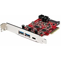 StarTech.com 5-Port USB PCIe Card - 10Gbps USB 3.1 Gen 2 PCIe Card w/ 1x USB-C & 2x USB-A - 1x 2 Port IDC (Internal 5Gbps USB Header Expansion) - USB C PCI Express Controller Card