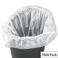 5 Star Pack of 1000 Liners Swing Bin 40 Litre Capacity White