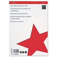 Flipchart Pad A1 Perforated 70gsm 40 Sheets White Pack 5 5 Star
