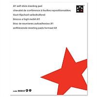 A1 Flipchart Pad Self Adhesive 70gsm 20 Sheets White Pack 2 5 Star