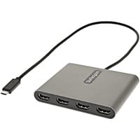 StarTech.com USB C to 4 HDMI Adapter - External Video & Graphics Card - USB Type-C to Quad HDMI Display Adapter Dongle - 1080p 60Hz - Multi Monitor Video Converter - Windows Only