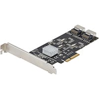 StarTech.com 8 Port SATA PCIe Card - PCI Express 6Gbps SATA Expansion Adapter Card with 4 Host Controllers - SATA PCIe Controller Card - PCI-e x4 Gen 2 to SATA III - SATA HDD/SSD