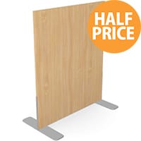 Ashford Floor Standing Fixed Screen 1200mm High 1000mm Wide Beech