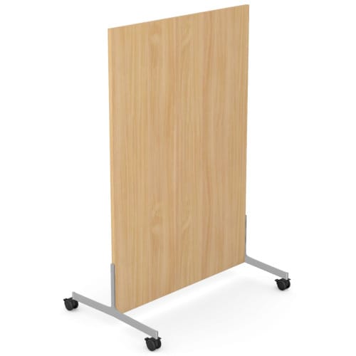Ashford Floor Standing Mobile Screen 1200mm High 800mm Wide Beech