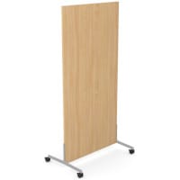 Ashford Floor Standing Mobile Screen 1600mm High 800mm Wide Beech