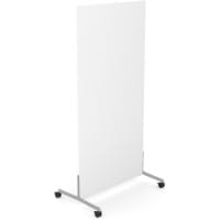 Ashford Floor Standing Mobile Screen 1600mm High 800mm Wide White