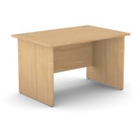 Panel End Desk Rectangular W1200xD800xH725mm Beech Ashford