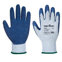 Portwest A100 Grip Glove Grey & Blue Medium
