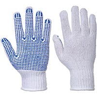 Portwest A111 Classic Polka Dot Glove White & Blue Small