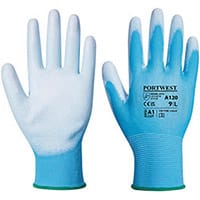 Portwest A120 PU Palm Glove Blue Medium