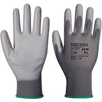 Portwest A120 PU Palm Glove Grey Large