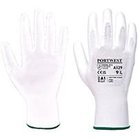 Portwest A129 PU Palm Glove (480 pairs) White Medium