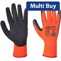 Portwest A140 Thermal Grip Glove Orange & Black XXL