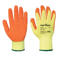 Portwest A150 Classic Grip Glove - Orange, Medium, Superior Grip
