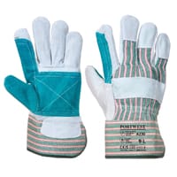 Portwest A230 Double Palm Rigger Glove Grey & Green XL