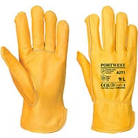 Portwest A271 Lined Driver Glove Tan Large