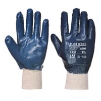 Portwest A300 Nitrile Knitwrist Glove Navy XXL