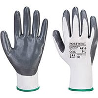 Portwest A310 Flexo Grip Glove Grey & White XL