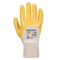 Portwest A330 Nitrile Light Knitwrist Glove Yellow XL