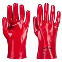Portwest A427 PVC Gauntlet 27cm Red XL