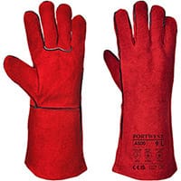 Portwest A500 Welders Gauntlet Red XL